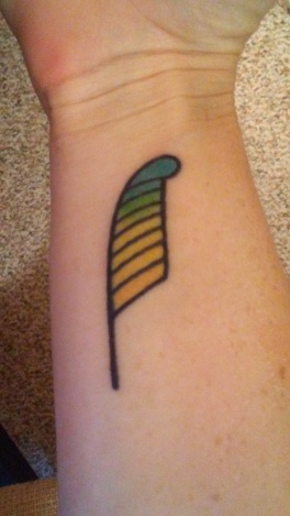 Ma'at Feather tattoo